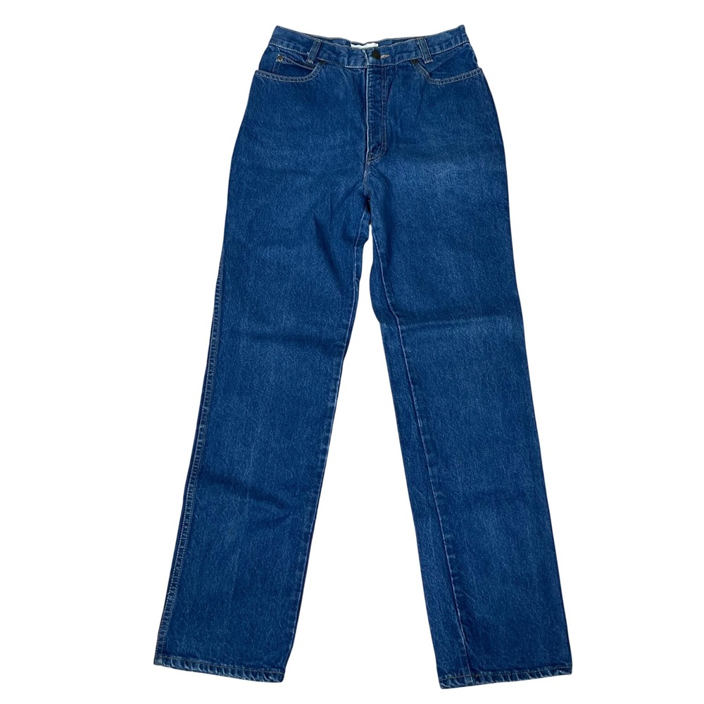 Vintage Calvin Klein High Waisted Straight Leg Blue Jeans Made in USA Womens 10
